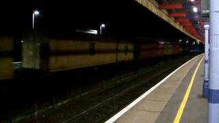 Class 66 66703 Doncaster PSB at speed Chelmsford Station [upl. by Nahtam]