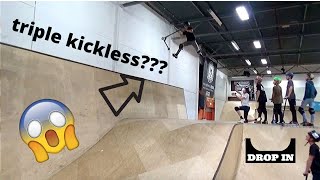 Drop In  Vlog 6  Uitstap Skateland triple kickless [upl. by Sawyer136]