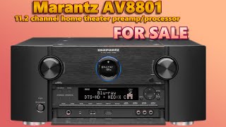 Marantz AV8801 112 channel home theater preampprocessor For Sale [upl. by Nylirehc]