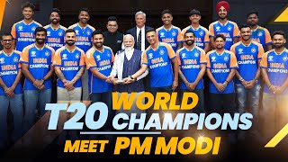 PM Modis interaction with World T20 Champions Indian Cricket Team [upl. by Maroney608]