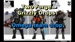 Halo Wars 2  Two Forge Grizzly Drops Vs Omega team drop [upl. by Aiek2]