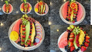 Healthy Fruit Platters 12  Easy Party Platters Ideas for Small Partieshow to cut Fruit for Guests [upl. by Oznerol]