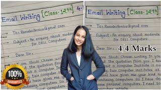 Email Writing Class 12Format EMail Writing 12thEmail WritingFormal Email Writing12th Boards [upl. by Claude]