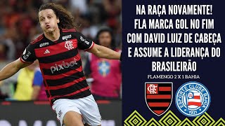 NA RAÇA MENGÃO VENCE NO FIM DE NOVO COM GOL DE DAVID LUIZ E ASSUME A LIDERANÇA DO BRASILEIRÃO [upl. by Byrom40]