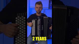 1 Day vs 10 Years Playing Accordion 🪗 [upl. by Lois184]