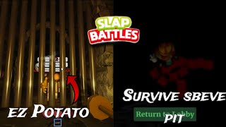 ALL Guide Boss Cheese SpotsTricks  Survive Sbeve Pit  Trick PotatoLord  Slap Battles Roblox [upl. by Stacie]