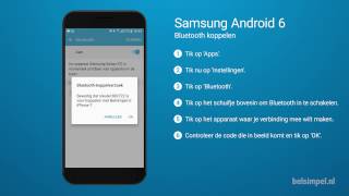 Tips amp Tricks  Samsung smartphone Bluetooth koppelen Android 6 [upl. by Adnawt]