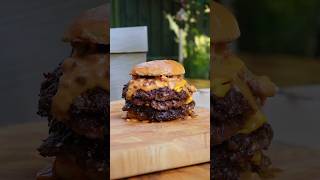 Baconnaise sauce Quadruple Cheeseburger [upl. by Andrien]