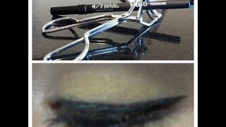 Easier trick for putting eyeliner on using an eye lash curler [upl. by Alix]