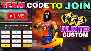 TEAM CODE TO JOIN FREE FIRE LIVE tondegamer totalgaming gyangaming freefirelive freefire [upl. by Kamin]