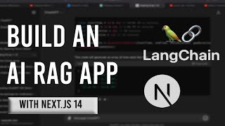 Build A Modern AI RAG application with Nextjs 14  LangChain [upl. by Haughay584]