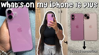 WHAT’S ON MY IPHONE 16 PLUS PINK [upl. by Areval]