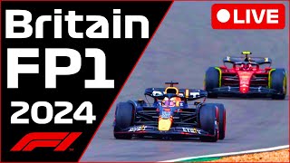 🔴F1 LIVE  British GP FP1  Commentary  Live Timing [upl. by Swiercz]