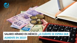 Salario mínimo en México ¿A cuánto se espera que aumente en 2025 [upl. by Aidnac]