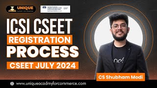 ICSI CSEET Registration Process 2024  StepbyStep Guide  New Rules [upl. by Nodnarb]