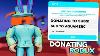 🔴LIVE PLS DONATE🔴Gifting Subs ROBUX in Pls Donate PLS DONATE TTS [upl. by Francesca]