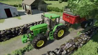 John deere 7810 pure sound video fs22 [upl. by Shane]