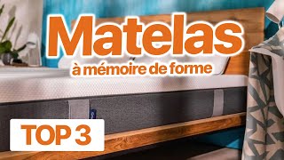 TOP 3  Meilleur MATELAS à mémoire de forme 2023 😴 [upl. by Enehpets630]