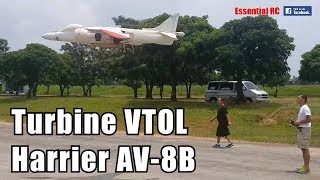 AMAZING Gas Turbine powered RC Harrier AV8B VTOL JET Skymaster Jets [upl. by Ihcego]