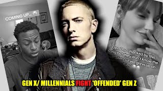 GEN X MILLENNIALS MAKE GEN Z REACT TO EMINEM KIM [upl. by Mariana]