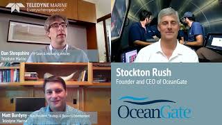 Teledyne Marine Interview with Oceangate Stockton Rush quot50yr old white guysquot quote 2712 [upl. by Ailb]