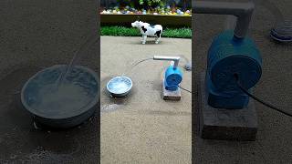 How to diy mini mortar water pump science project mini tractor video  82 [upl. by Brill]