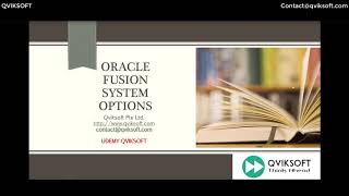 Oracle Fusion Receivables System Options [upl. by Eidoc]