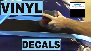 How to Restore Vinyl Decals Stripes and Graphics Liven them upor restore completely [upl. by Oicangi]