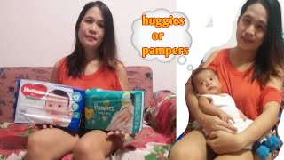 DIAPER REVIEW AND COMPARISONHuggies or Pampers [upl. by Harmon437]