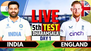 India vs England 5th Test Day 1  India vs England Live Match  IND vs ENG Live Score amp Commentary [upl. by Alleda672]