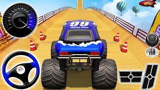 Monster Truck Stunt Racing Simulator Games  GT Ramp Stunt Car  Android GamePlay [upl. by Aihsenod]