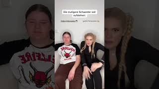 Warum sind jüngere Geschwister IMMER mutiger 😂👩🏼👧🏻 geschwister schwester Siblings [upl. by Odlanier]