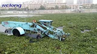 Aquatic harvester for sale Aquatic weed cutter Aquatic vegetation harvester Water hyacinth harvester [upl. by Annecorinne]