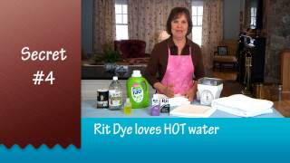 How to Dye Clothes 6 Secrets to Successful Dyeing presented by the Rit Studio [upl. by Ainehta701]