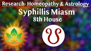 Research Astrology amp Homeopathy Syphillis 8th House amp Planets [upl. by Enrica]