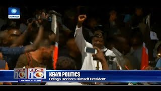 Kenyan Opposition Leader Odinga Declares Himself ‘President’ Pt4 News10 300118 [upl. by Brigette]