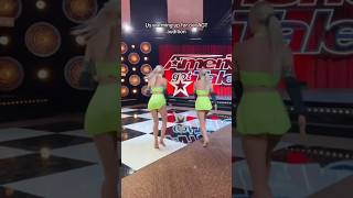 RYBKA TWINS WARMING UP FOR AGT AUDITION [upl. by Mahseh74]