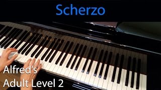 Scherzo EarlyIntermediate Piano Solo Alfreds Adult Level 2 [upl. by Major]