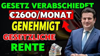 2600€ monatlich für Rentner Hubertus Heil setzt neues Rentengesetz durch [upl. by Ailhad597]