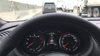 Adaptive cruise control demo  Audi A3 2016 [upl. by Atalie34]