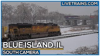 🔴 LIVE Trains Railcam  Blue Island Illinois South Cam [upl. by Toft]