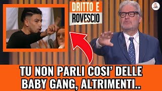 Il Re dei Maranza crea panico in studio a Dritto a Rovescio Del Debbio costretto a [upl. by Pedaiah]