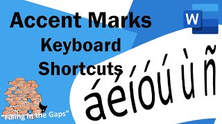 How to easily type accent marks over letters in MS Word  using the Keyboard [upl. by Analaj]