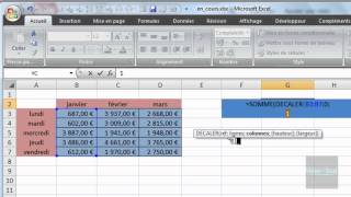 Excel 2007  Cumuler une colonne spécifique  Fonctions DECALER EQUIV SOMME  24 [upl. by Brottman]