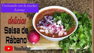 ‼️La Receta De Esta Salsa De Rábano Te Volverá Loco😋🌮‼️ [upl. by Swetlana]