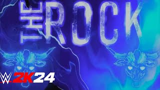 WWE2K24 The Rock titantron “Is Cooking” with Electrifying intro and arena effects [upl. by Anileve]