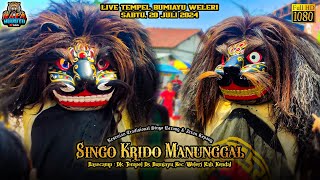 Kiprah Barongan Baru Dari SINGO KRIDO MANUNGGAL Live Tempel Bumiayu Weleri 2072024 Terbaru [upl. by Sherard]