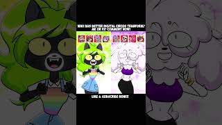 DIGITAL CIRCUS TRANSFORMATION COMPARISON 2  Rocky Rakoon Animation Meme Shorts tiktok viral [upl. by Titus]