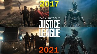 JUSTICE LEAGUE  Snyder Cut vs Theatrical Cut  Trailer Footage Comparison [upl. by Enirroc]