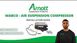 WABCO Air Suspension Compressor Installation Video for BMW 5Series and 7Series [upl. by Alake463]